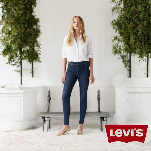 NWOT, Levi’s, 721 High Rise Skinny Jeans, Size 25, Dark Blue - Picture 1 of 14